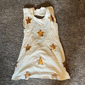 Star Print Swing Back Tank